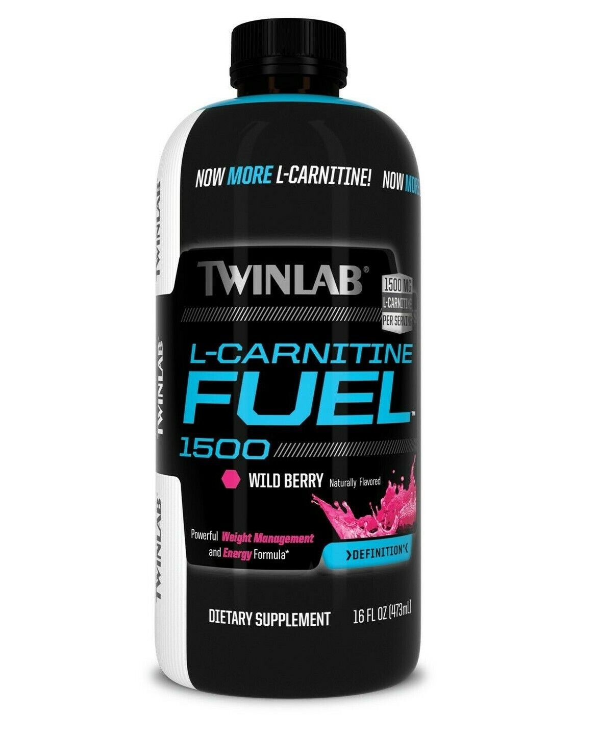 Twinlab L-Carnitine Fuel 1500 Fat Burner / Weight Management / 16 oz WILDBERRY