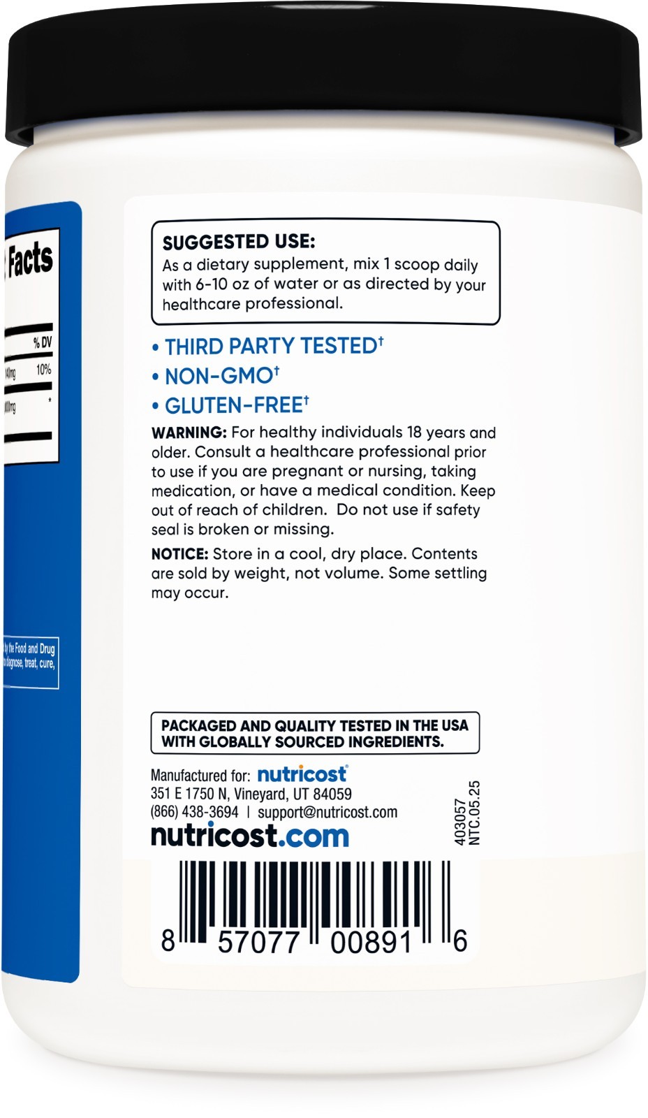 Nutricost HMB Powder (Beta-Hydroxy Beta-Methylbutyric) 250 Grams