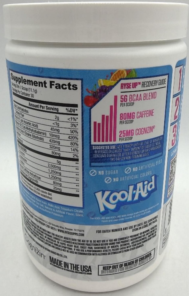 Ryse Element Series BCAA Focus ~ Kool-Aid Tropical Punch ~ 11.7 OZ ~ EXP 10/26