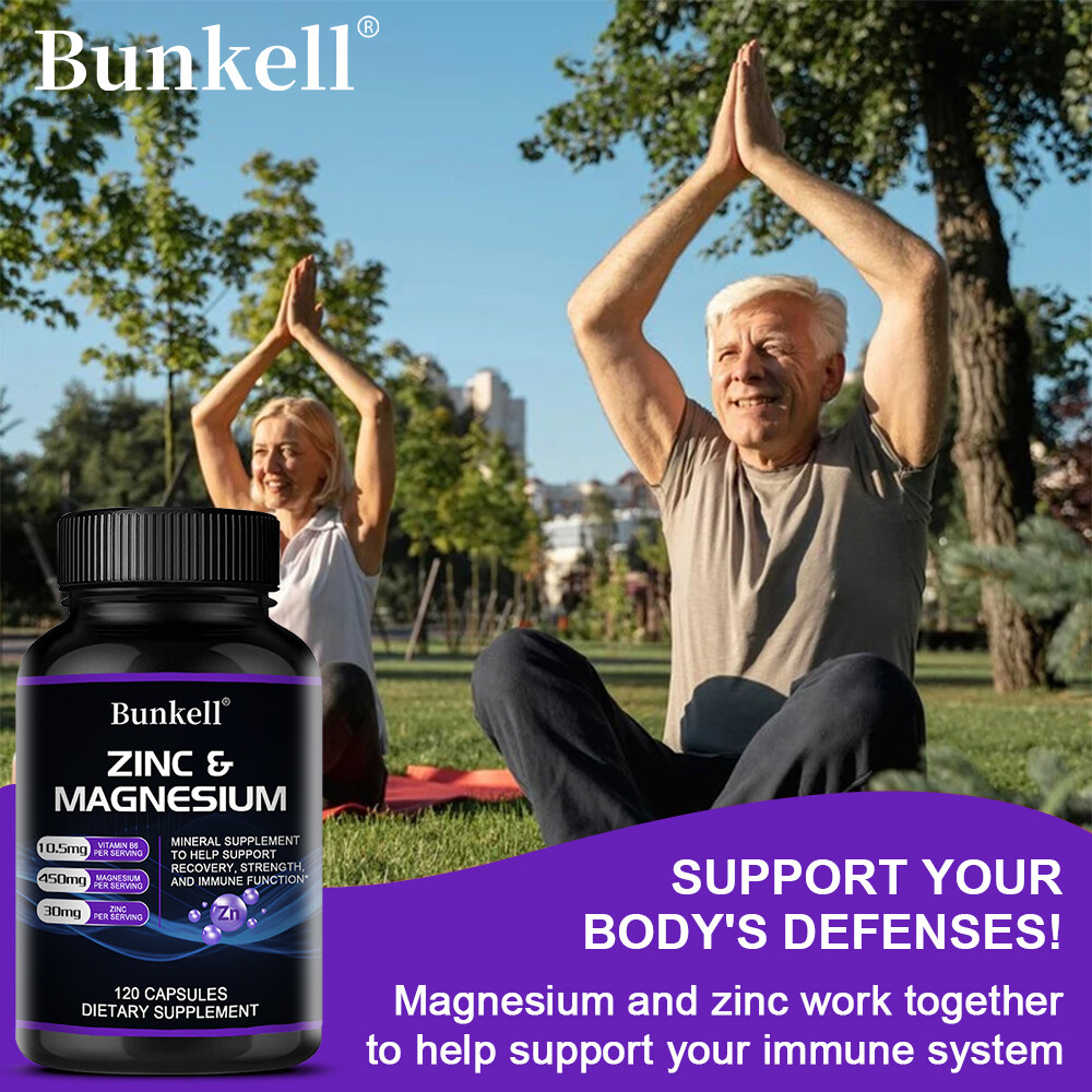 Zinc Magnesium Vitamin B6 Fast Recovery Stress Support Better Sleep 30/60/120ct