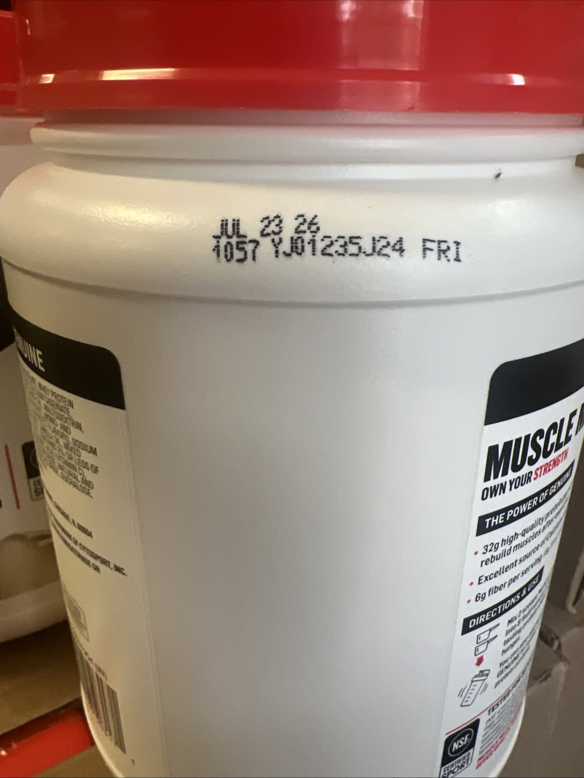 2 Muscle Milk Ultimate Lean Muscle Protein Powder Vanilla Crème 1.93lb BB 7/2026