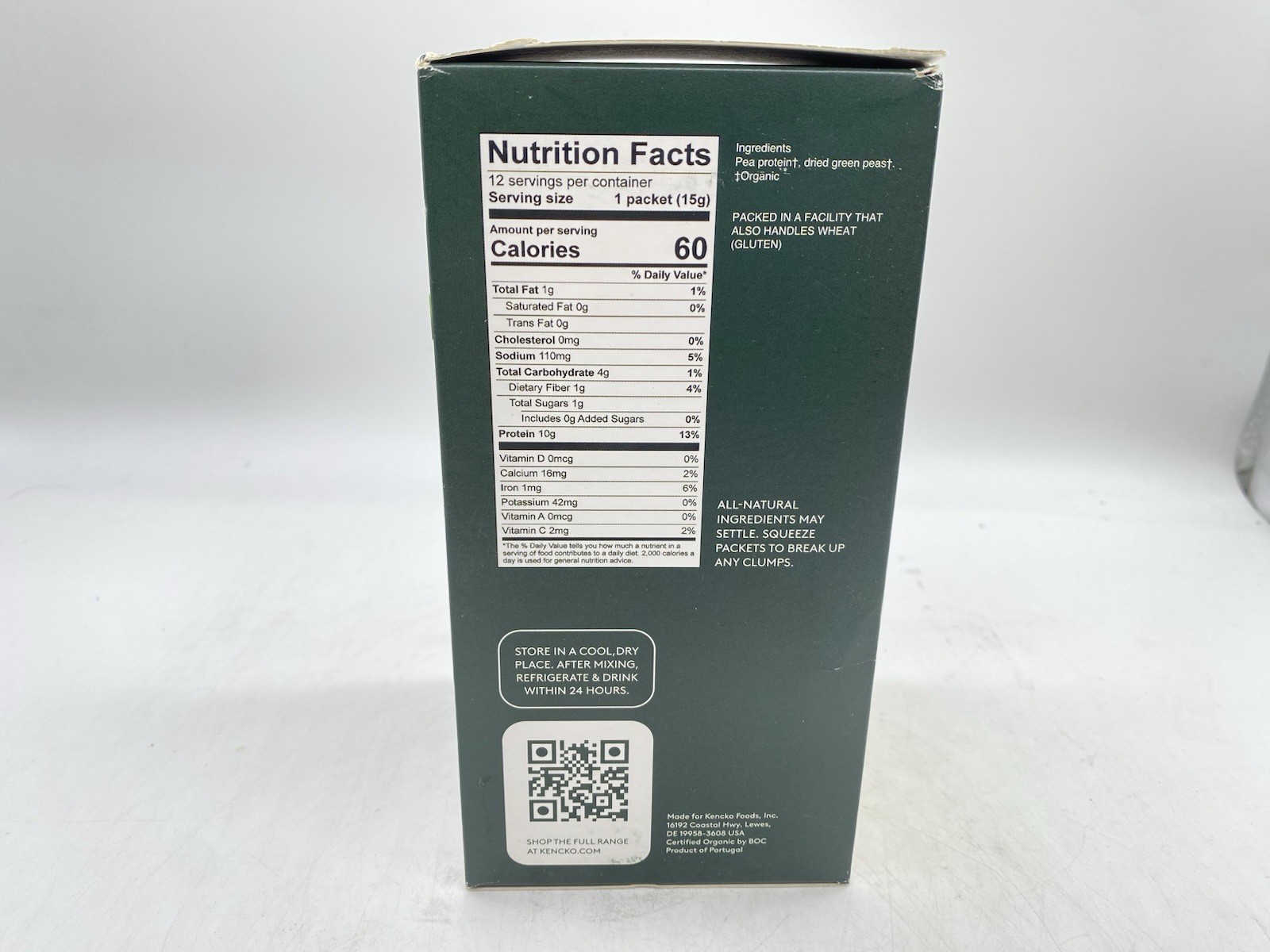 kencko ADD-ON Plus Protein Powder Smoothie Booster 12 Single Protein Packets