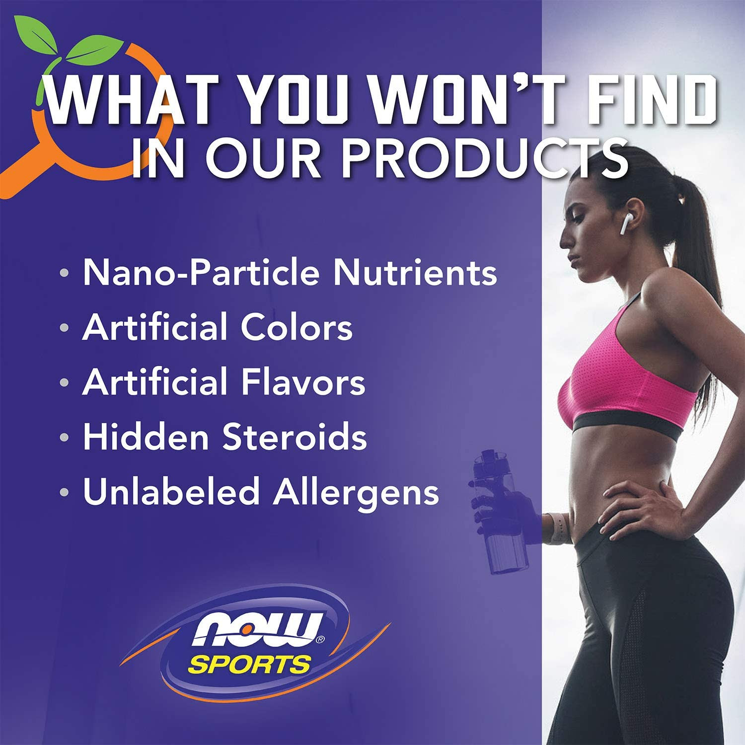 NOW Sports Egg White Protein Powder, 16 G with Bcaas, Unflavored, 1.2-Pound