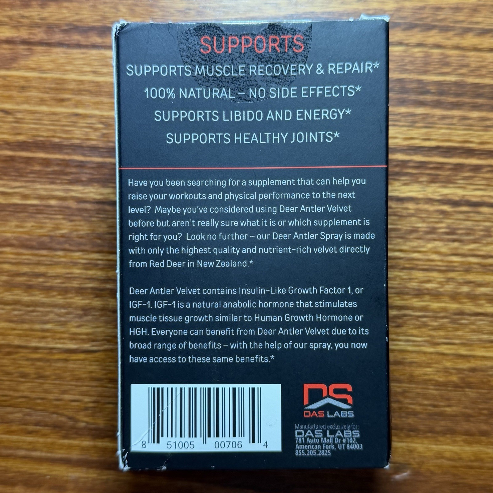 Bucked Up Deer Antler Spray Velvet Extract Post Workout 2FL.OZ 60ML Exp 03/2027