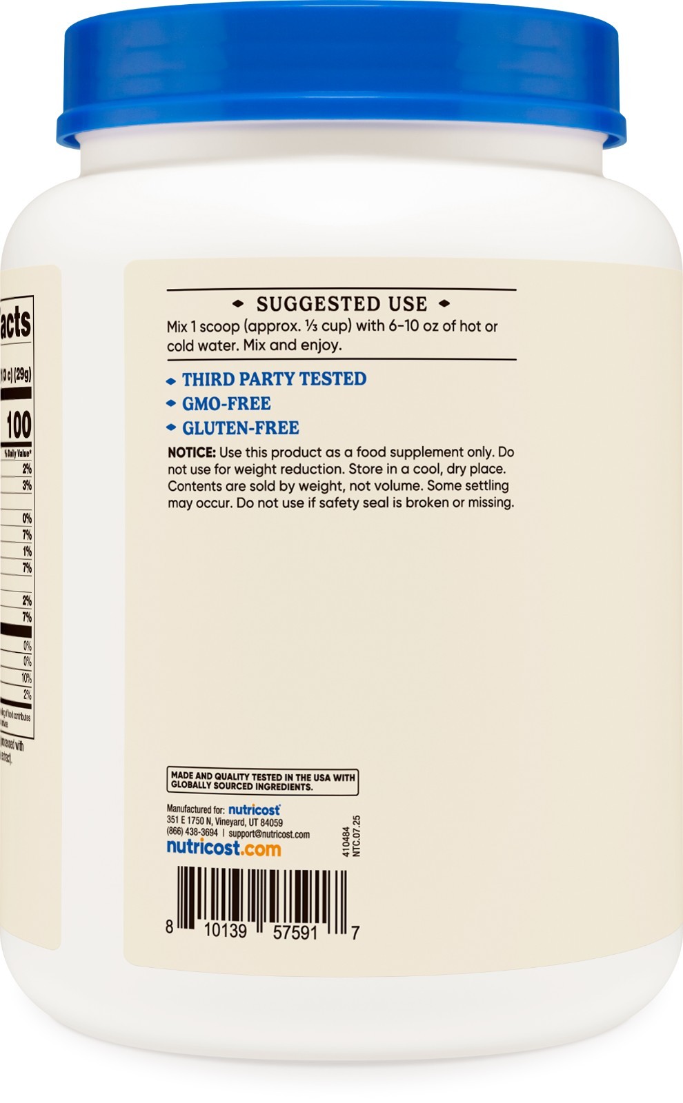 Nutricost Beef Protein Isolate Powder Chocolate (2 Pounds)