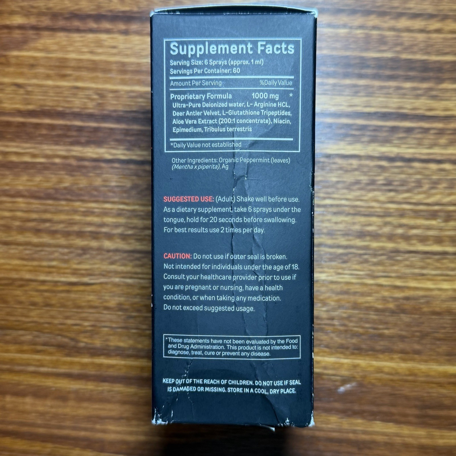 Bucked Up Deer Antler Spray Velvet Extract Post Workout 2FL.OZ 60ML Exp 03/2027