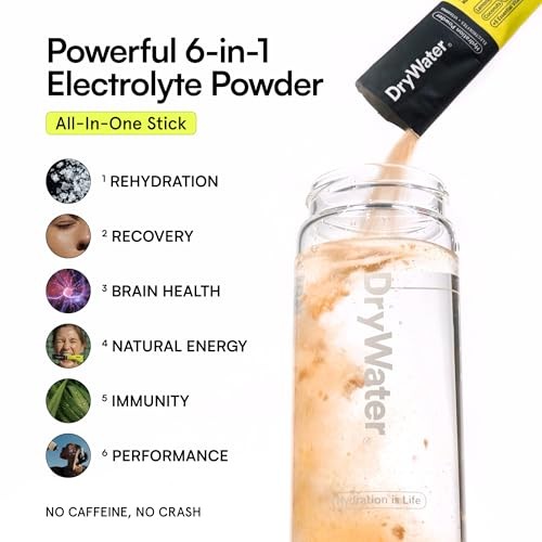 Electrolyte + Vitamin Hydration Powder Packets – 1,000mg Potassium, Lemon Lime