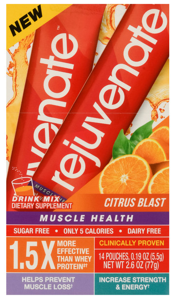 BUNDLE! (28) Rejuvenate Muscle Health Citrus Blast Drink Mix FREE Ship!