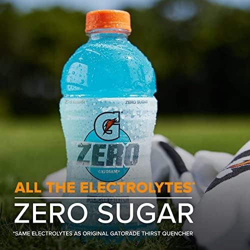 Gatorade G Zero Thirst Quencher, 3 Flavor Variety Pack, 20 Fl Oz (Pack of 12)