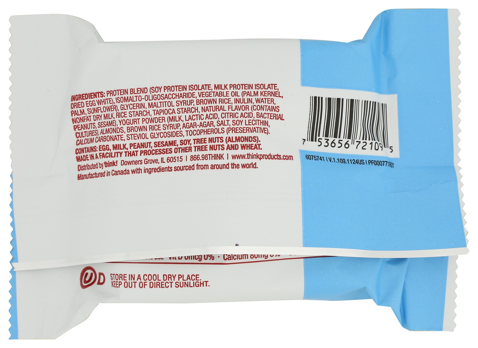 Think Marshmallow Crunch Crispy Squares Protein Snack 15G 10 Pack