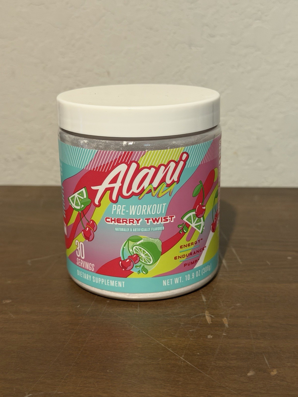 Alani Nu Pre Workout Powder, Cherry Twist, 30svgs – Exp. 1/28 – 2 Pack