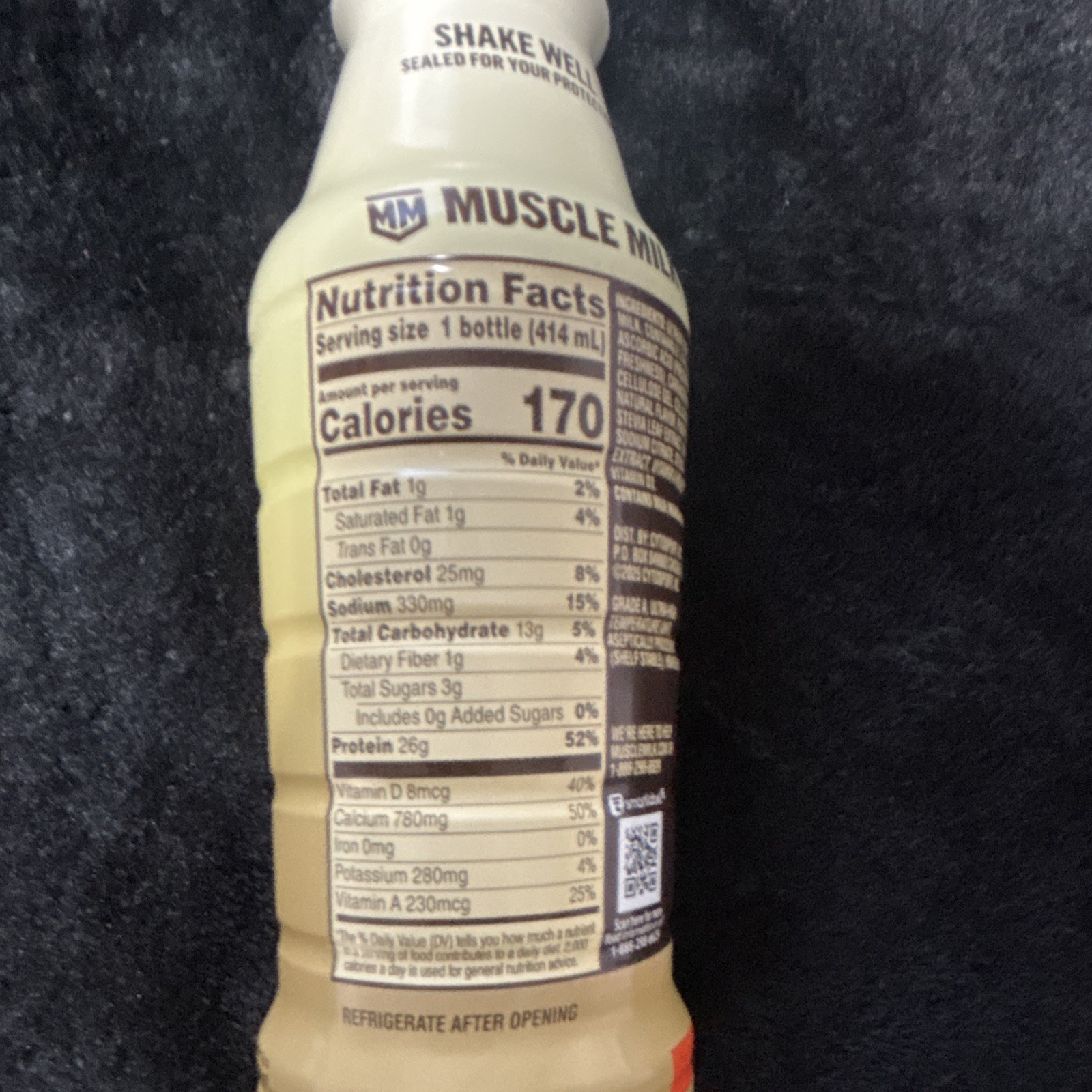Muscle Milk 26g High Protein Shake, Vanilla Crème, 14 Fl Oz Bottle 12 pack
