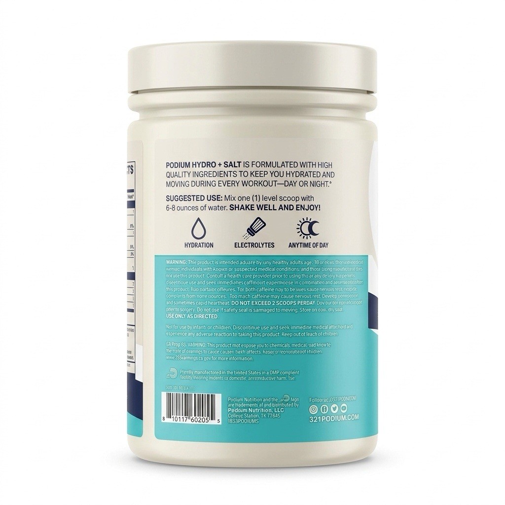 Podium Hydration & Recovery – No Artificial Colors – No Sugar Added-Peach Mango
