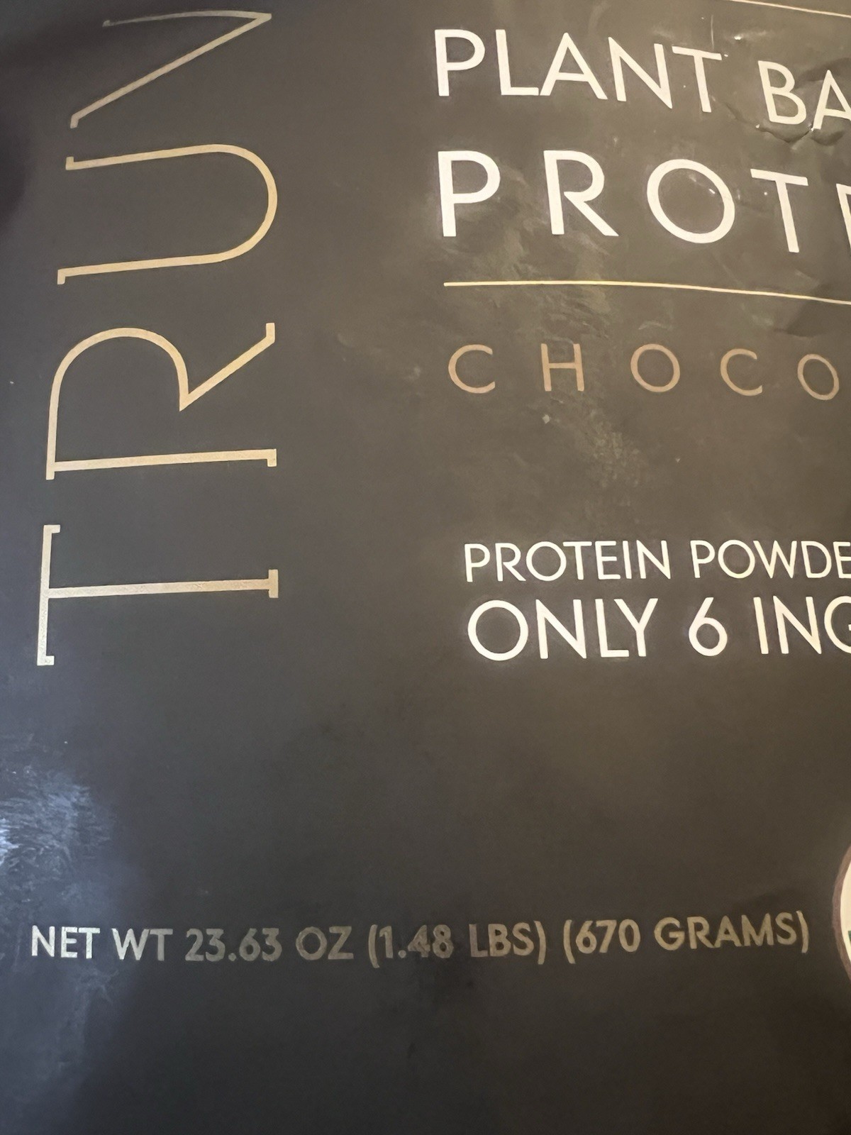 Truvani Plant Based ORGANIC Pea Protein- XL BAG 1.48LBS Chocolate EXP 02/2027