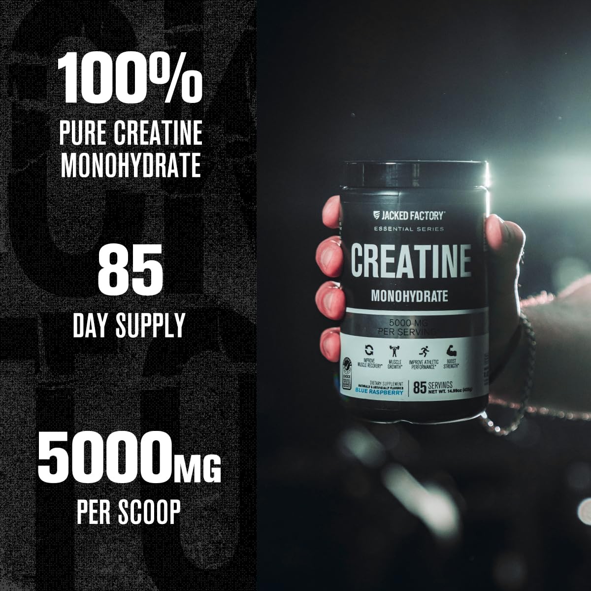 Creatine Monohydrate Powder 20.4 oz (578g) – 5g Daily Creatine Supplement for…