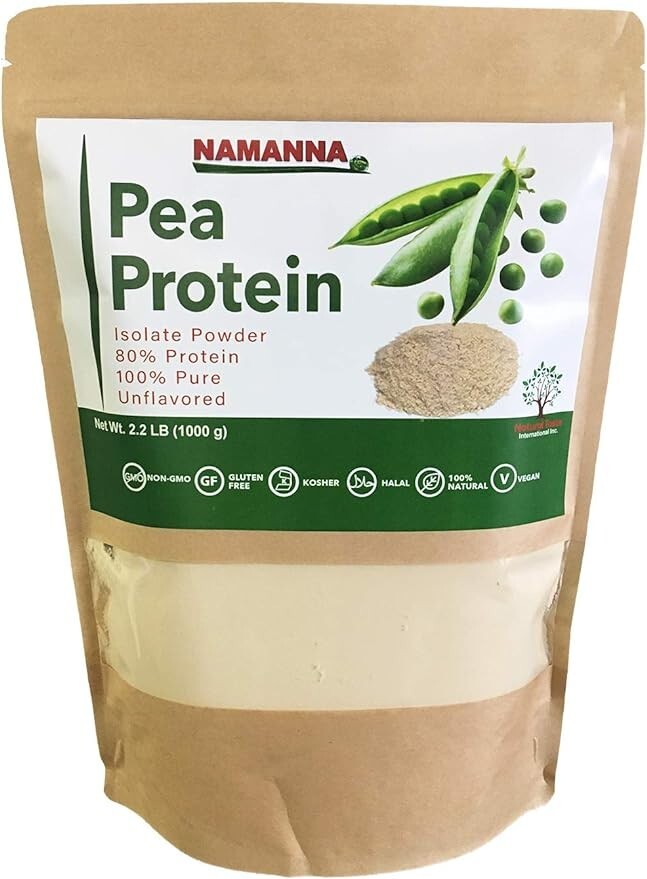 Pea Protein Powder (80% Protein) Pure, Non-GMO, Vegan-2.2lb