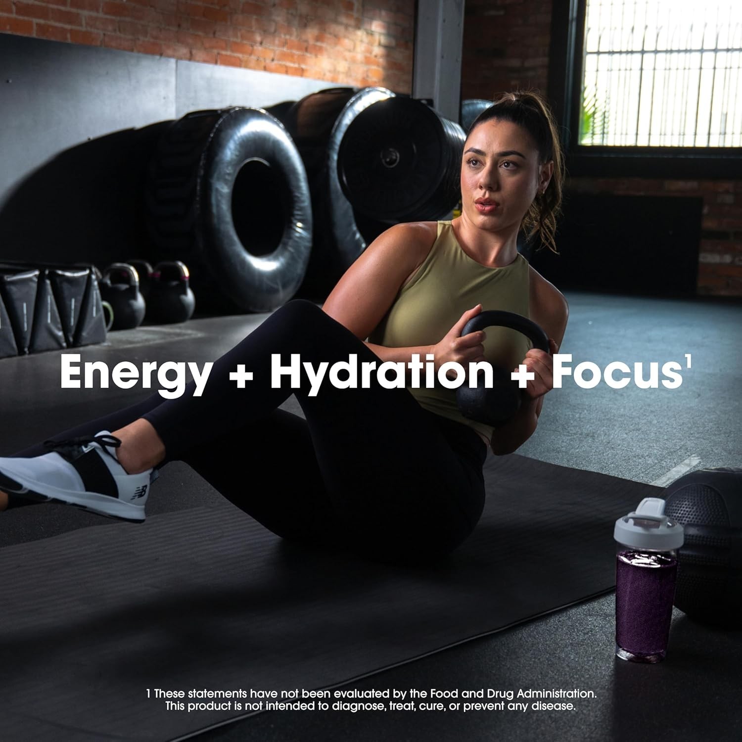 Optimum Nutrition Amino Energy Powder Plus Focus, with BCAA, Electrolytes