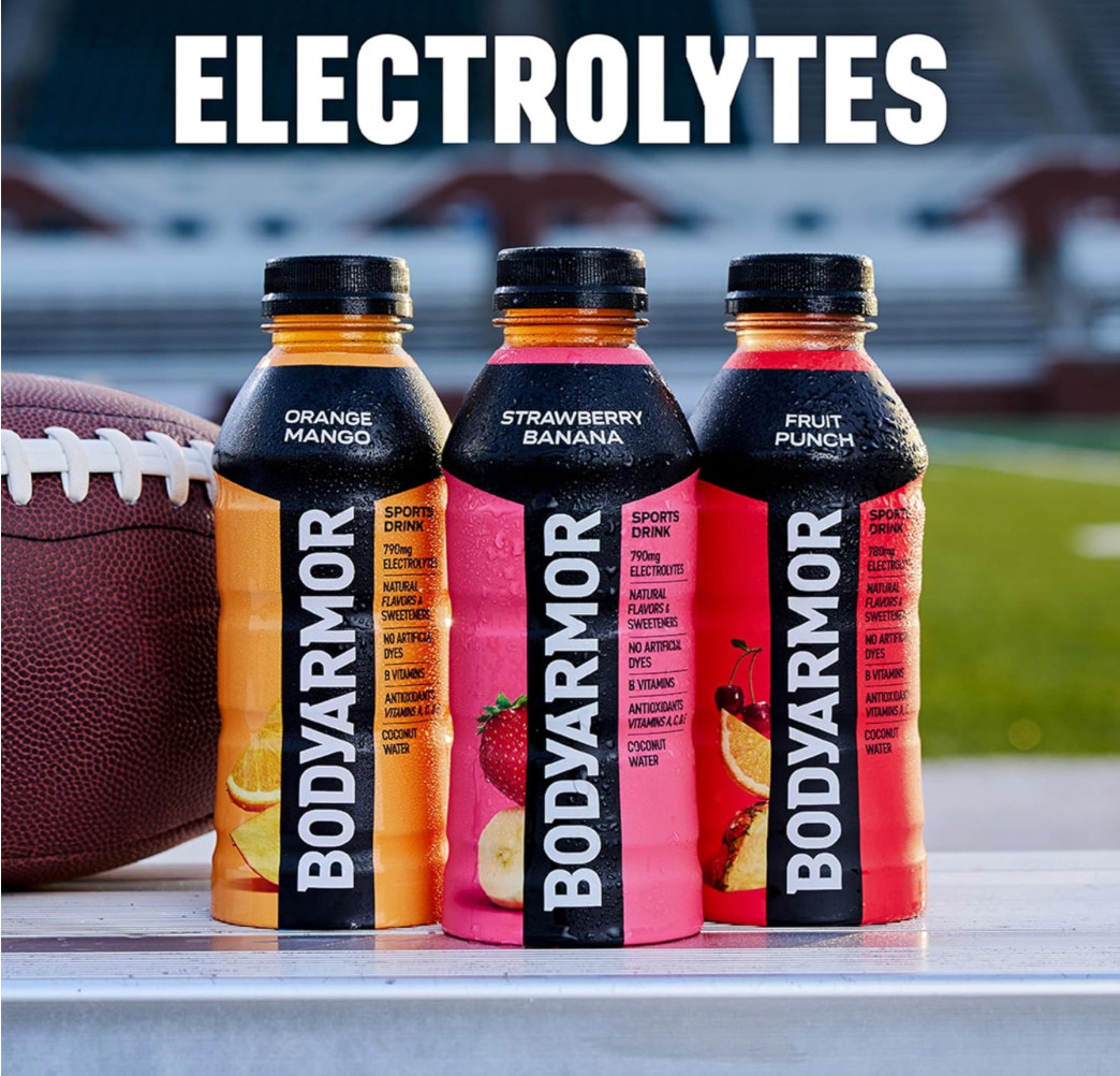 BODYARMOR Sports Drink, Orange Mango, Electrolyte Drink Hydration, 16 Fl Oz Bott
