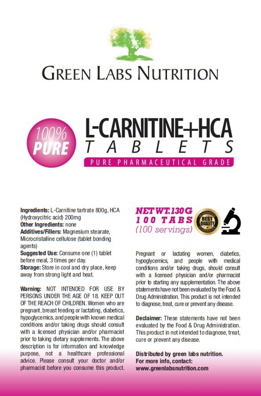 L-Carnitine 800mg plus HCA 200mg tablets Strong Fat Burner Weight Loss FREE P&P
