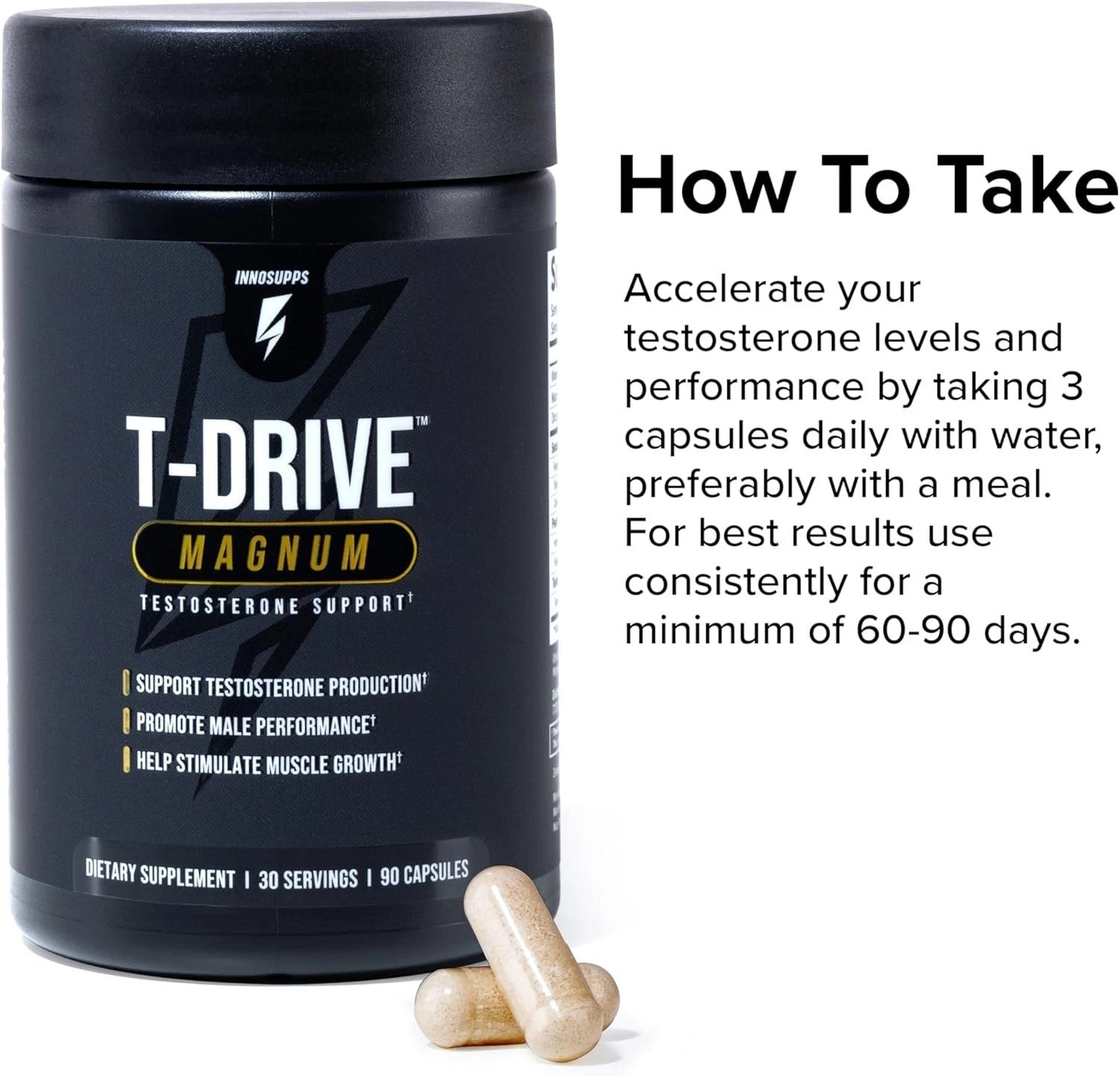 Amplify Muscle Growth with T-Drive Magnum Testosterone Booster – 30 Days Supply