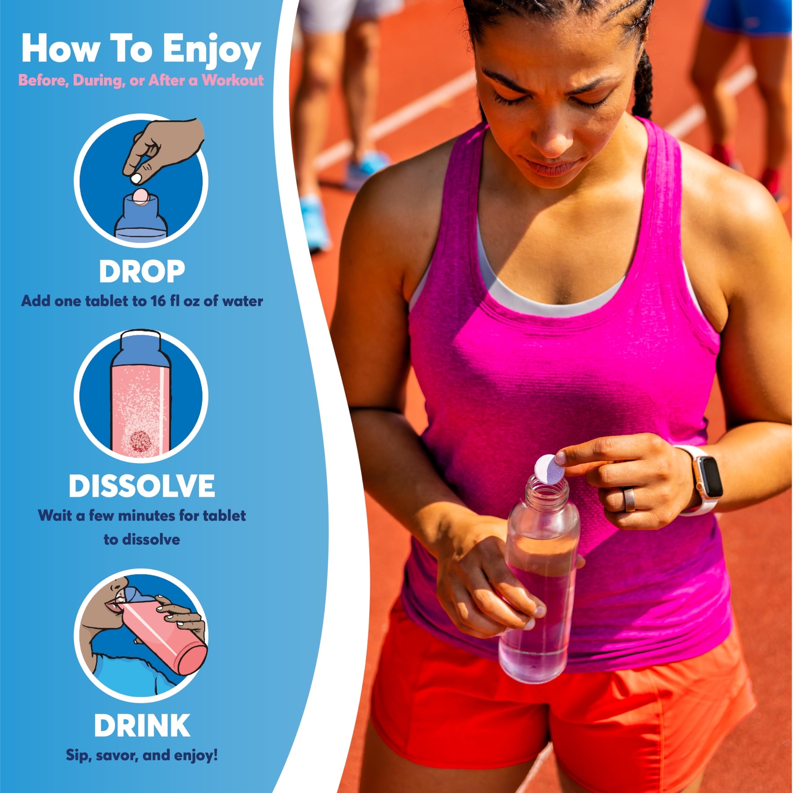 Nuun Sport Electrolyte Tablets with Magnesium Calcium Potassium Chloride & So…