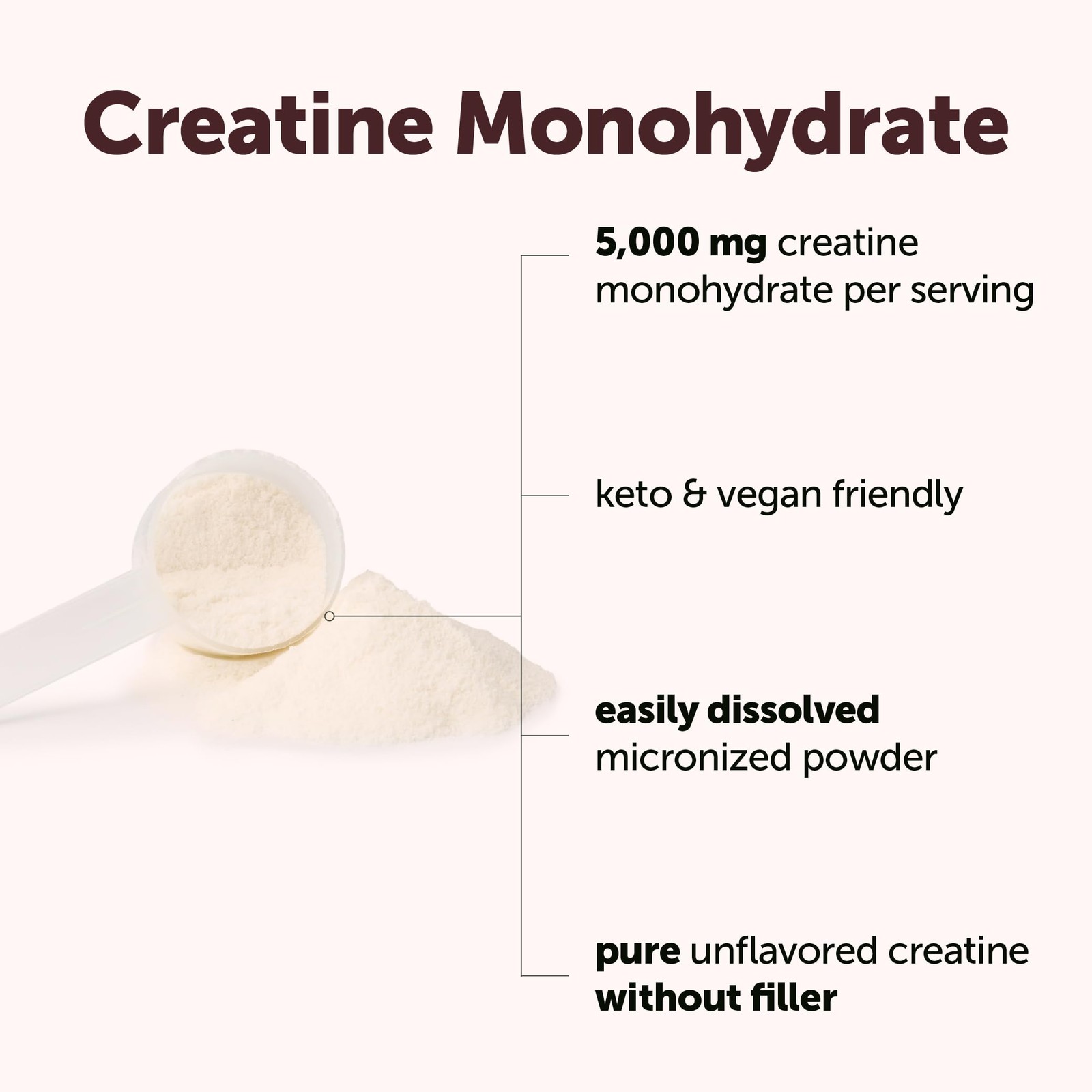 Creatine Monohydrate 500 Grams (1.1 Lb), 5000mg Per Serving, Micronized Creat…