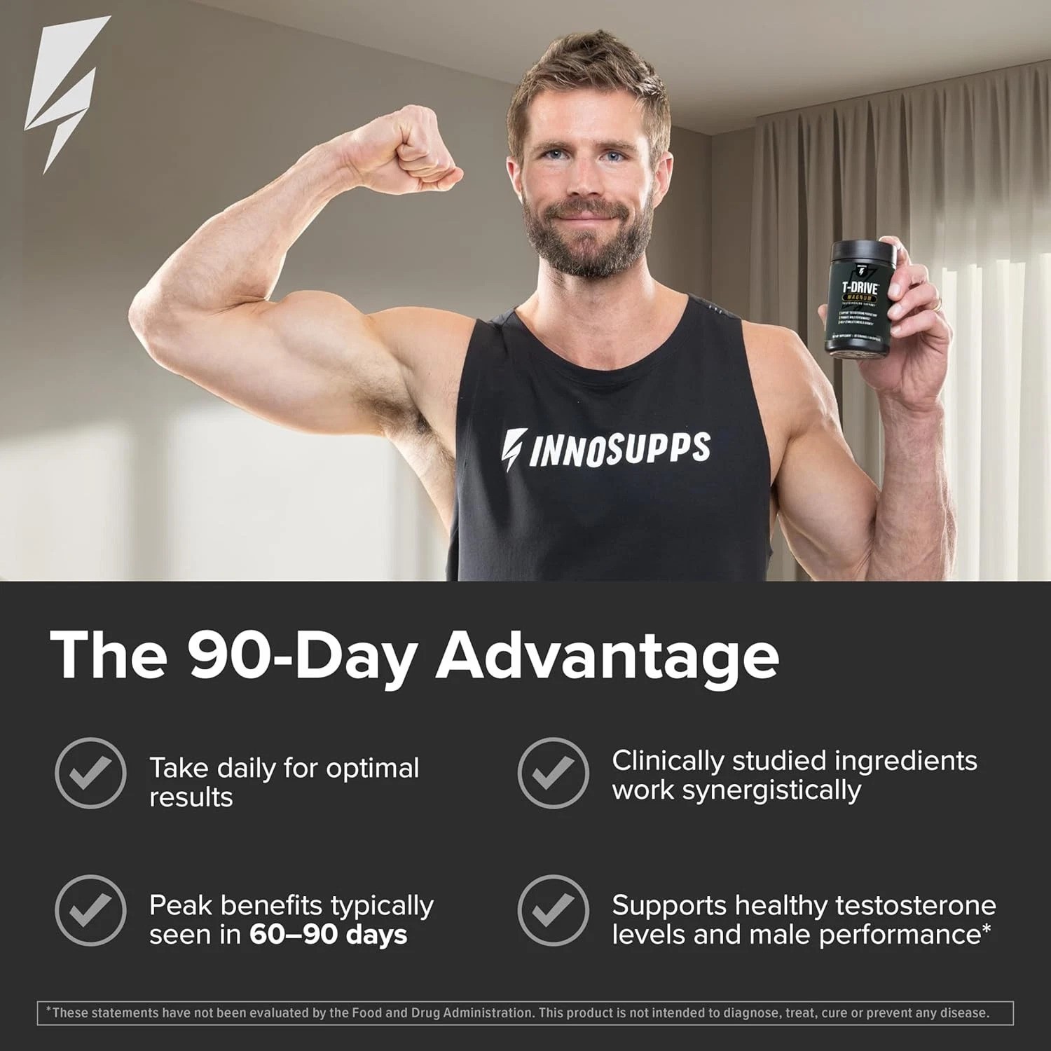 Amplify Muscle Growth with T-Drive Magnum Testosterone Booster – 30 Days Supply