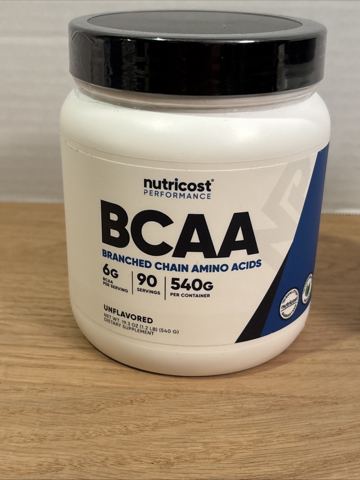 (2x) Nutricost BCAA Powder 90 Servings (Unflavored) – 6000mg Per Serving Exp4/28