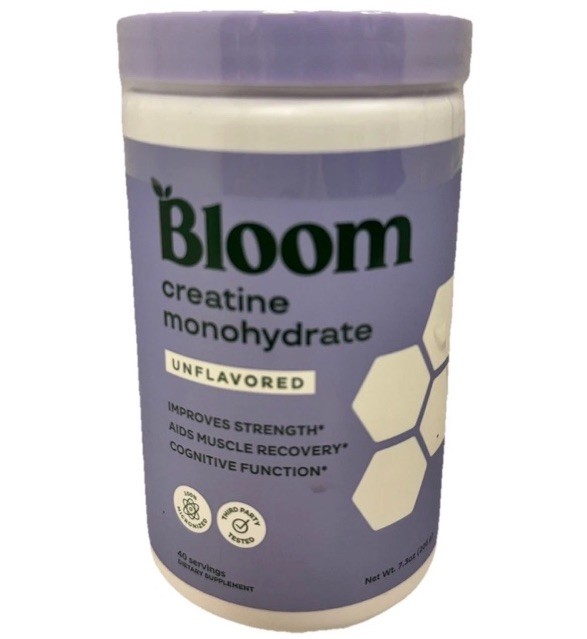 (2) Bloom Nutrition Creatine Monohydrate Supplement Powder Unflavored 80 Svgs