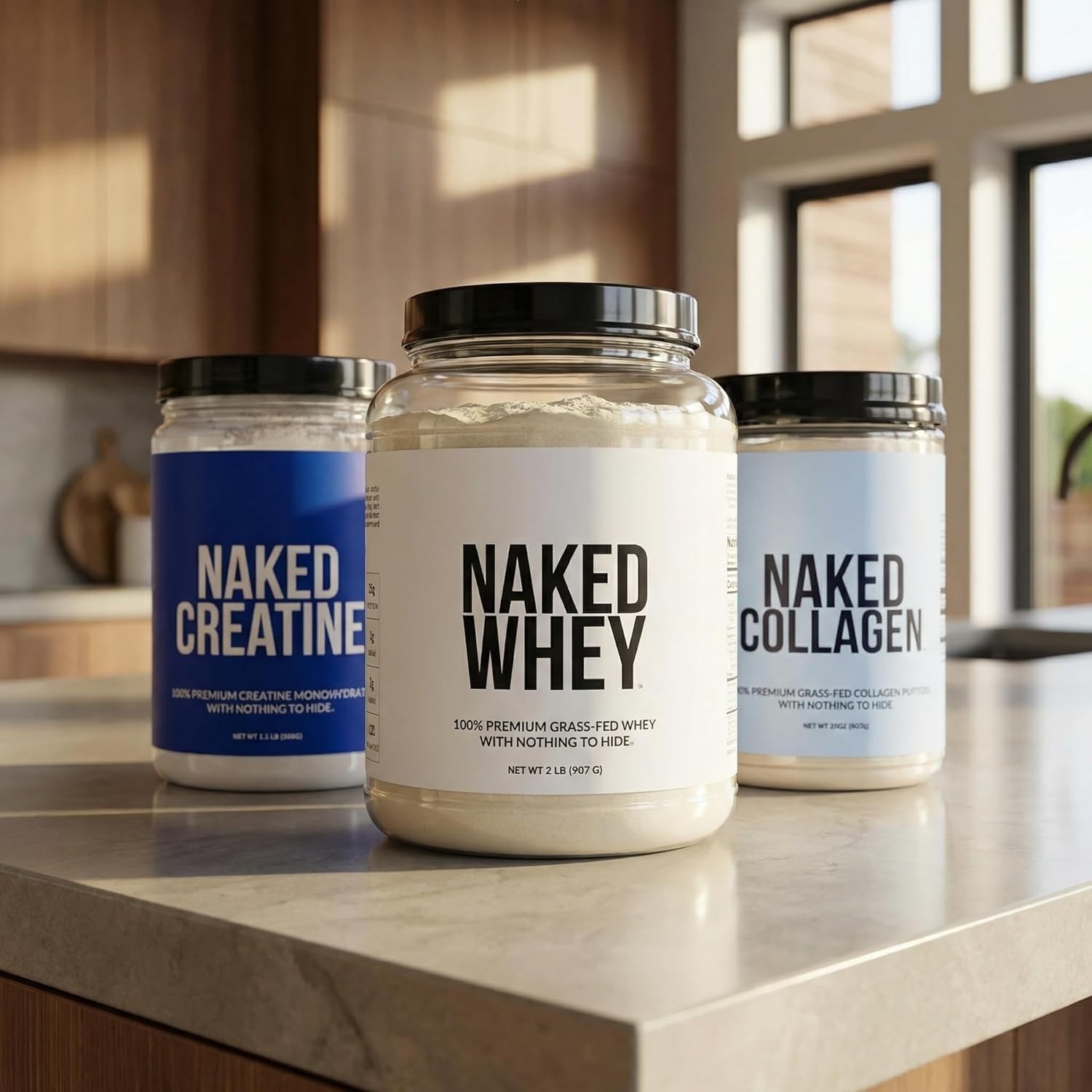 NAKED Pure Micronized Creatine Monohydrate – 200 Servings, 1,000g Bulk – NSF Cer