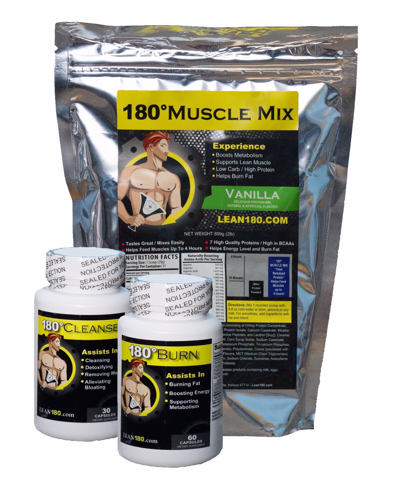 Lean 180 Get Lean Kit, Tone Up, Lose Weight, Shed Body Fat Fast, 30 Day System