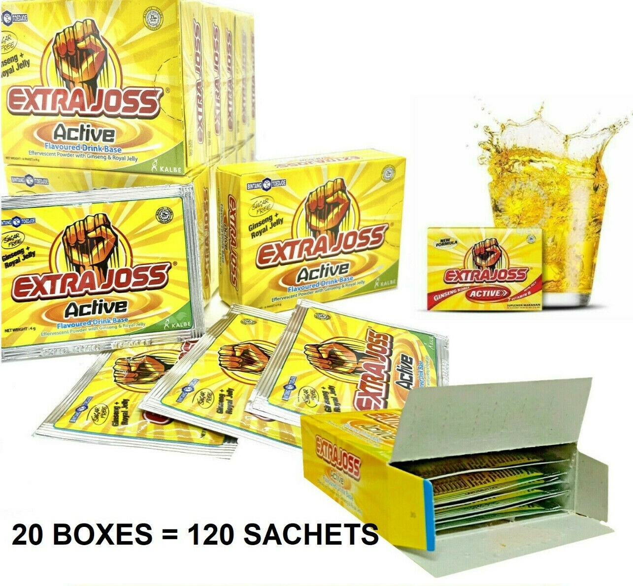EXTRA JOSS -20 Boxes (120 SACHETS) HALAL Free Shipping DHL EXPRESS