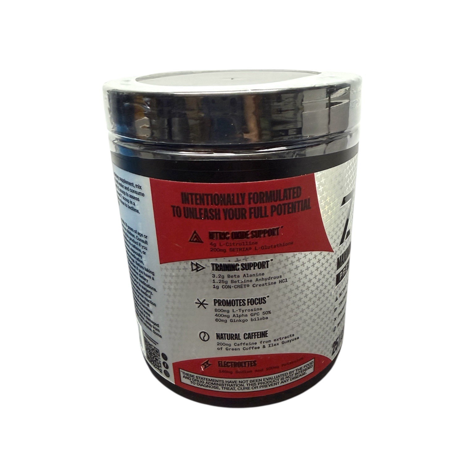 ZOA+ Zero Sugar PRE-WORKOUT Powder CHERRY LIME NSF-CERTIFIED SPORT 13oz CAFFEINE