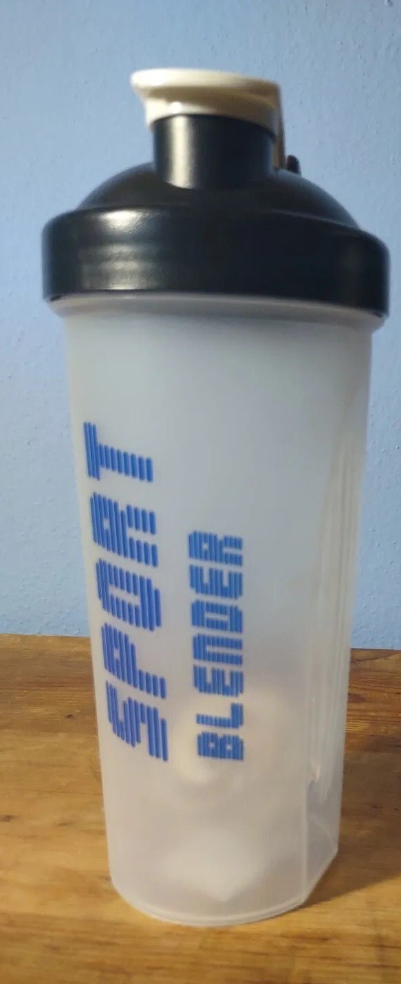 20oz Blender Sport Bottle Protein Shaker W/ Whisk Ball Black Never Used