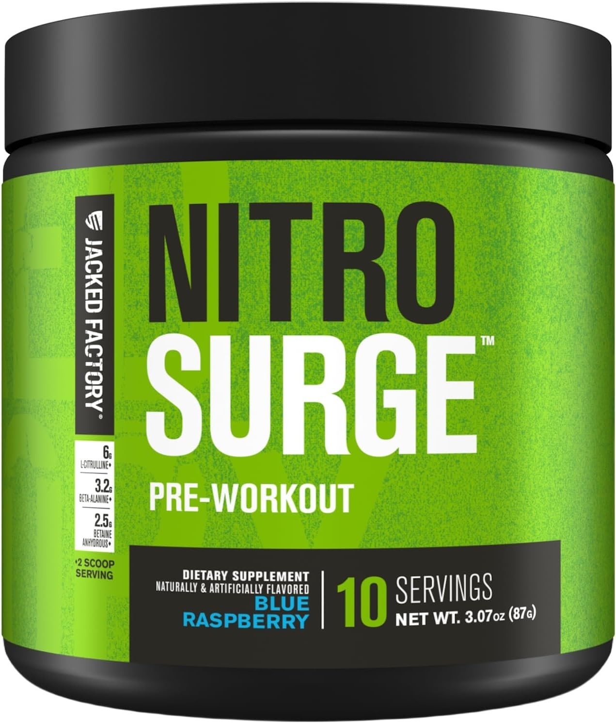 Intense Energy & Strength Gains – NITROSURGE Pre Workout Powder, 10 Servings