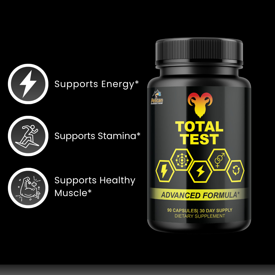 Total Test- Bodybuilding & Men’s Health Support- 4 Bottles- 360 Capsules