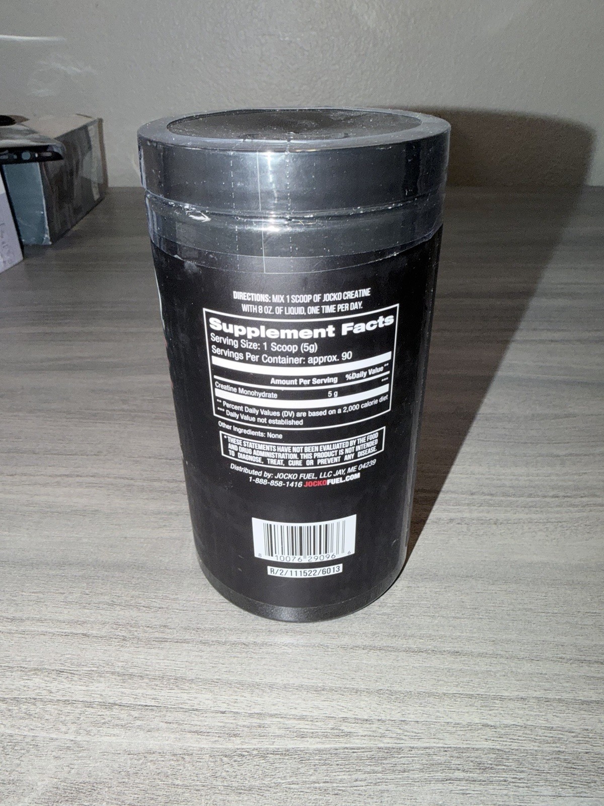 Jocko Fuel Creatine Monohydrate Powder, Unflavored, 16 oz, 90 Servings