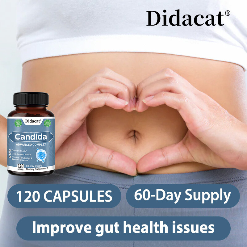 Candida Advanced Probiotic Support Intestinal Health Bacterial Balance 120 Count