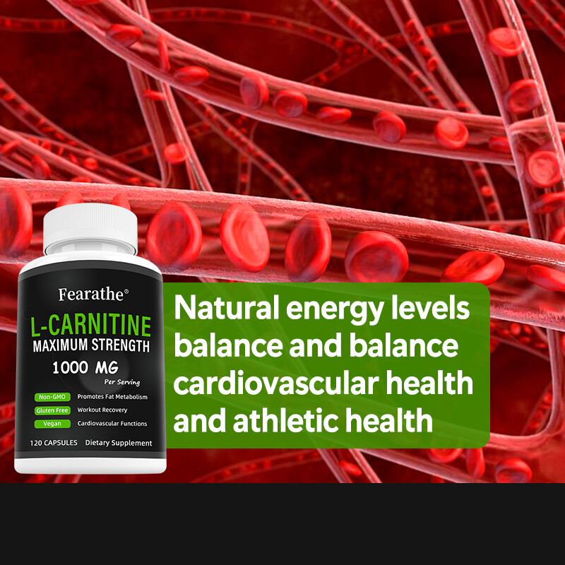 L-Carnitine 1000 mg Capsules Powerful Fat Burner Weight Loss Antioxidant