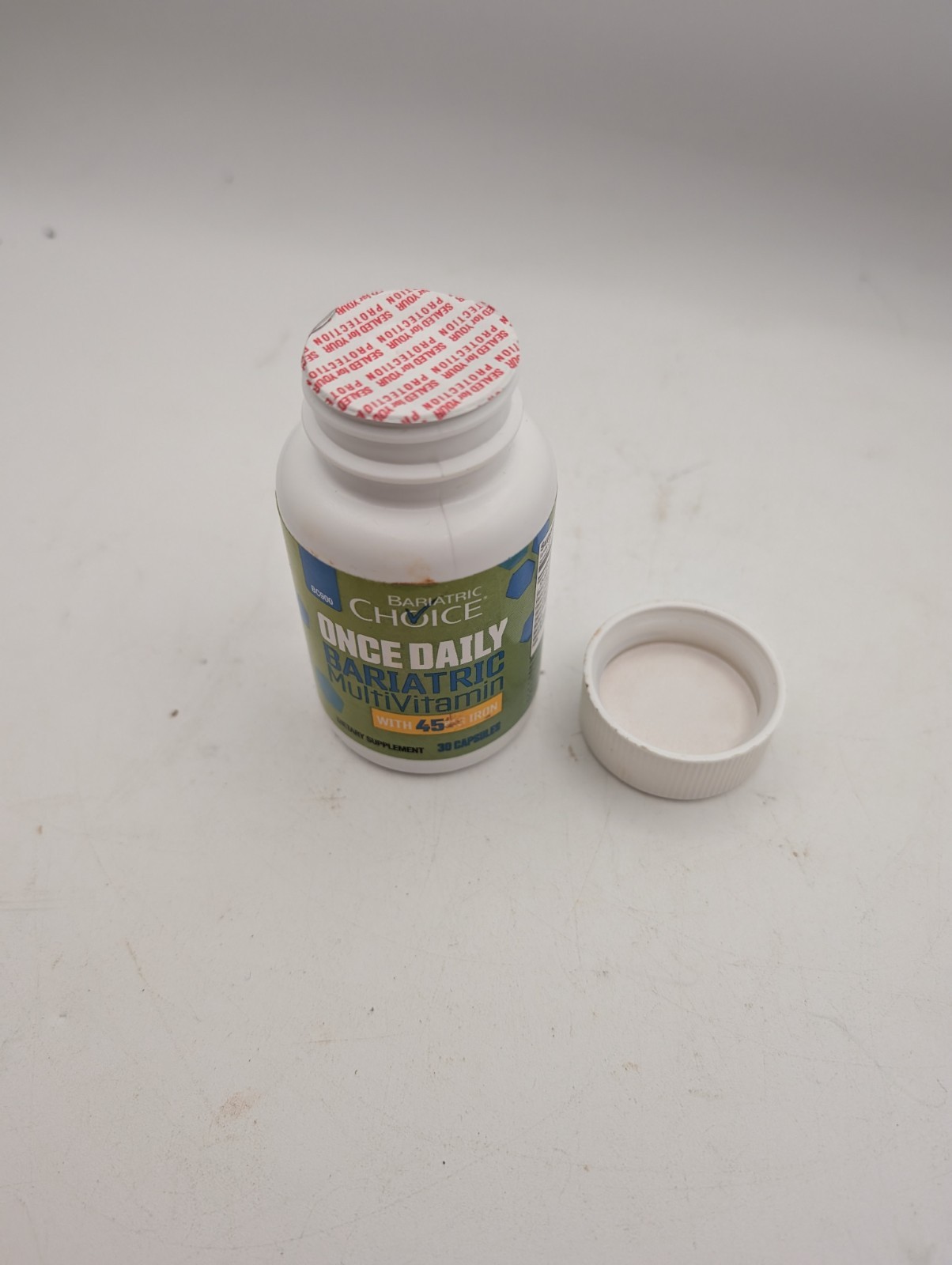 Easy to Digest Bariatric Multivitamin Supplement w/ 45mg Iron (30 Caps)