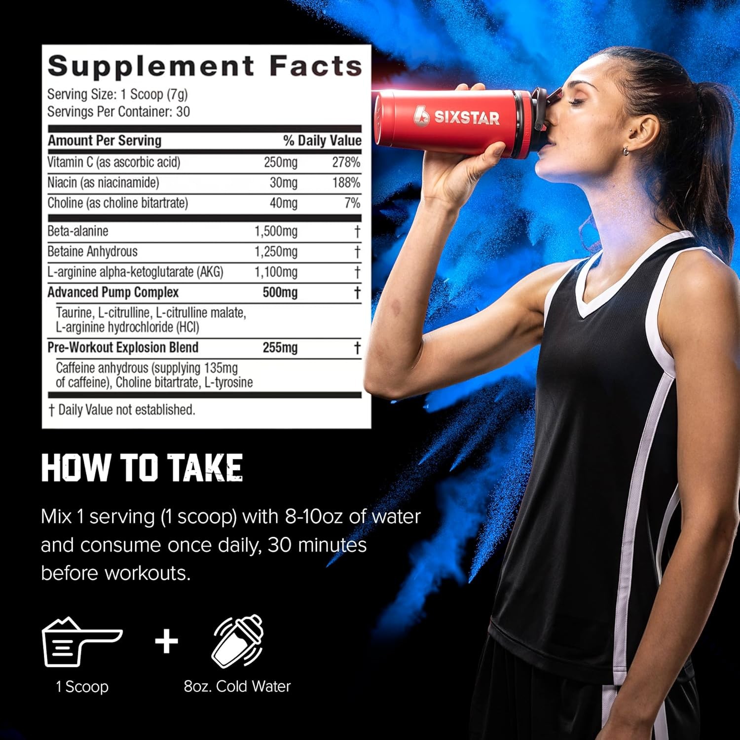 Pre-Workout Energy Powder for Men & Women – ICY Rocket Freeze (30 Servings)
