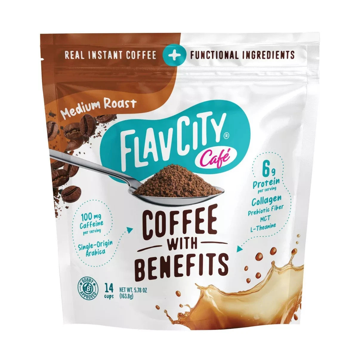 New! Sealed!3BAGS!!! FlavCity Coffee w/Benefits 5.8oz Protein/Collagen/Exp. 2028