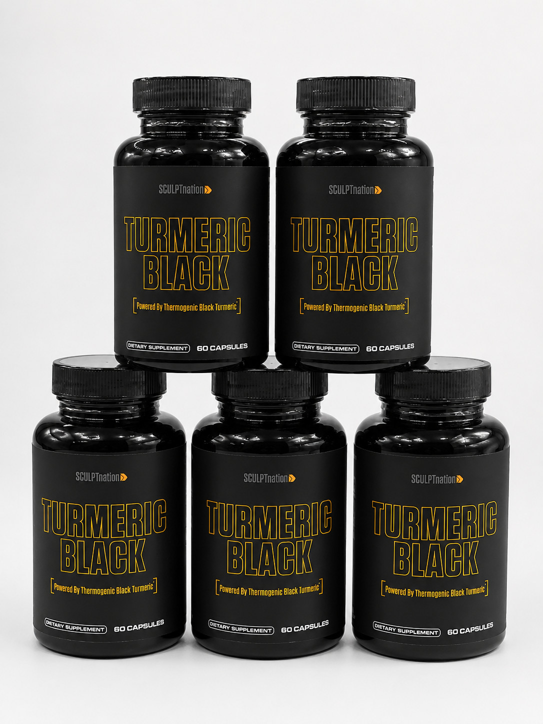 Turmeric Black Sculptnation Fatigue Muscle Build FatBurn Bloating Treat Pack 5