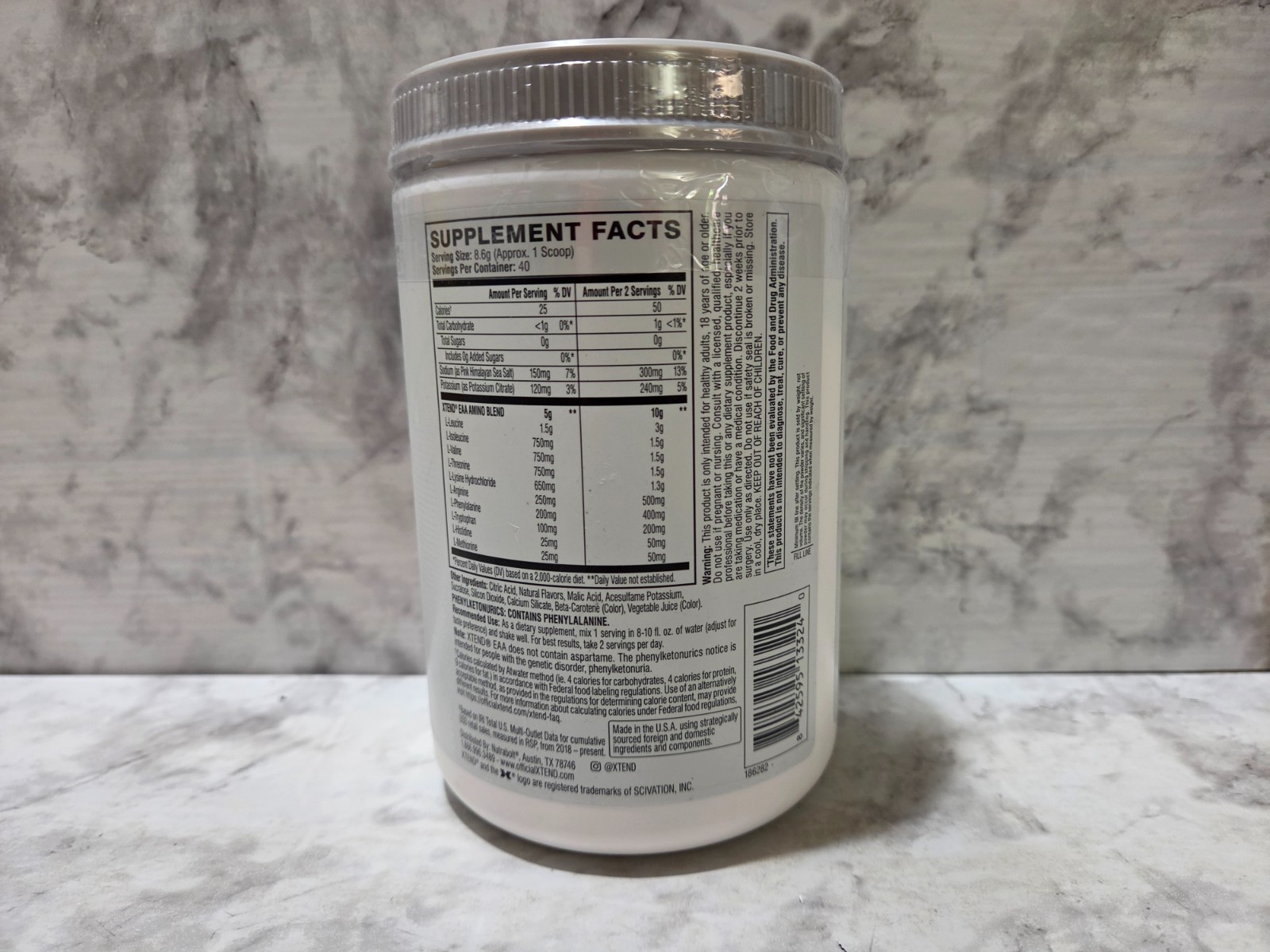Xtend 10g EAA Enhance + Recover Blood Orange 40 Servings 12.1 OZ 11/2027