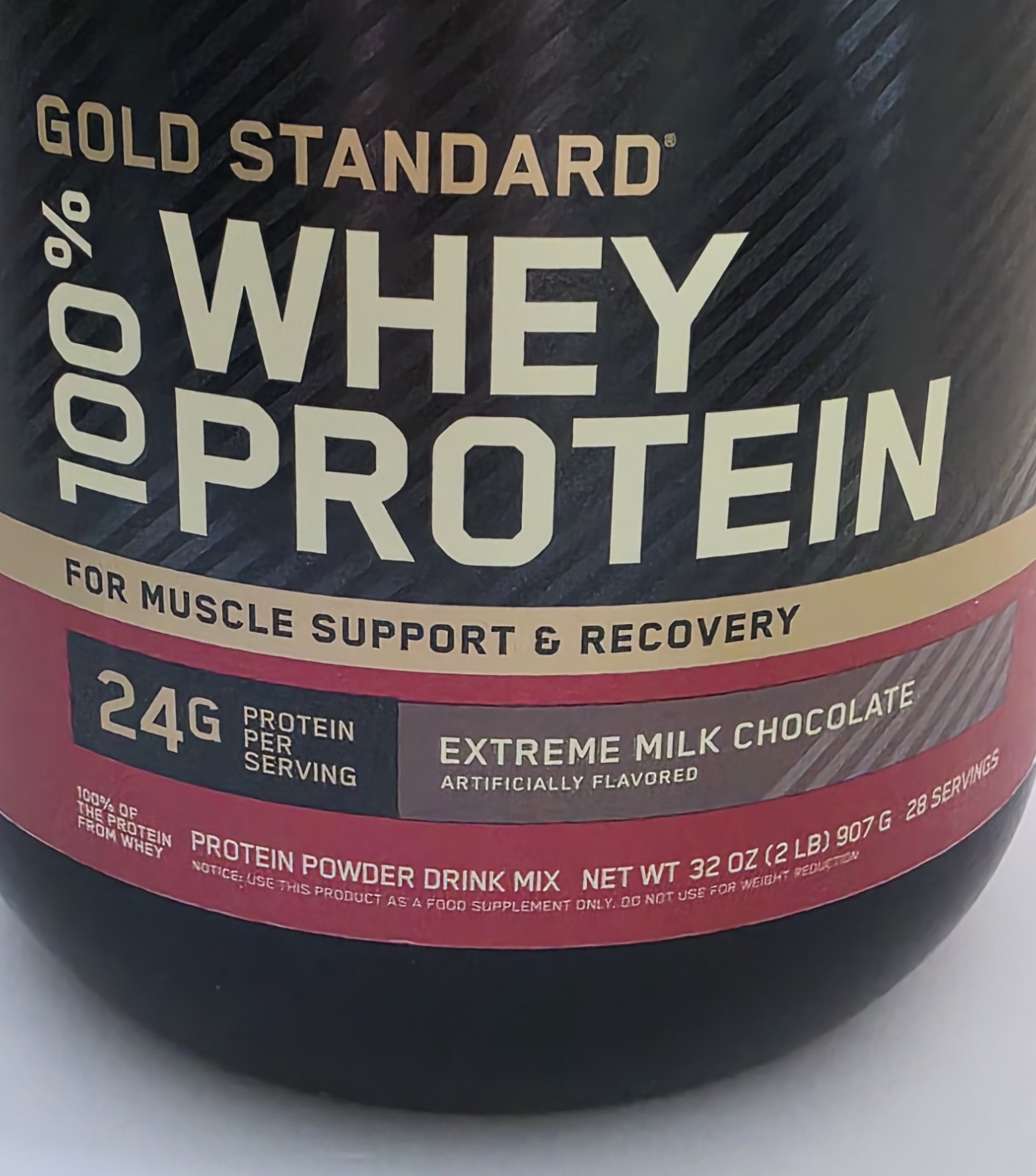 ON Gold Standard 100% Whey Protein Powder Extreme Milk Chocolate 2 lb UNOPEN