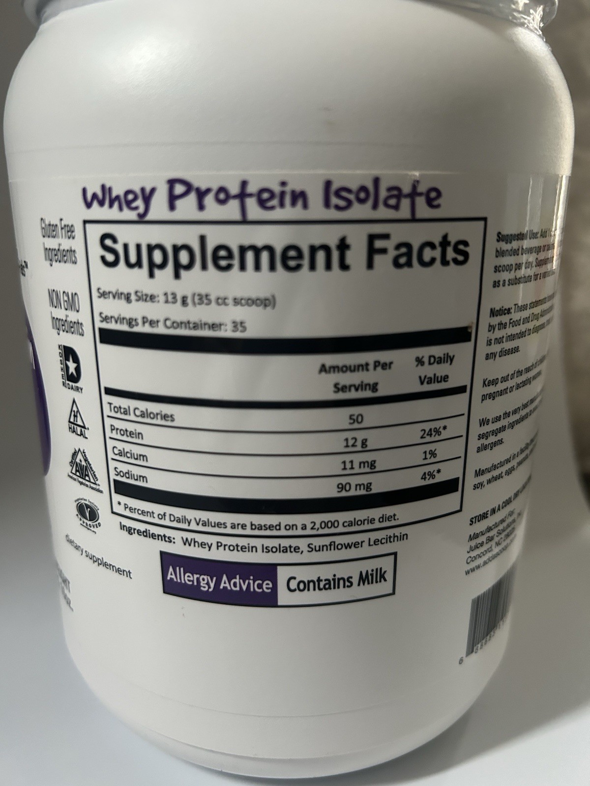 Add A Scoop Whey Protein 1 Lb No Flavor Smoothie Protein Powder