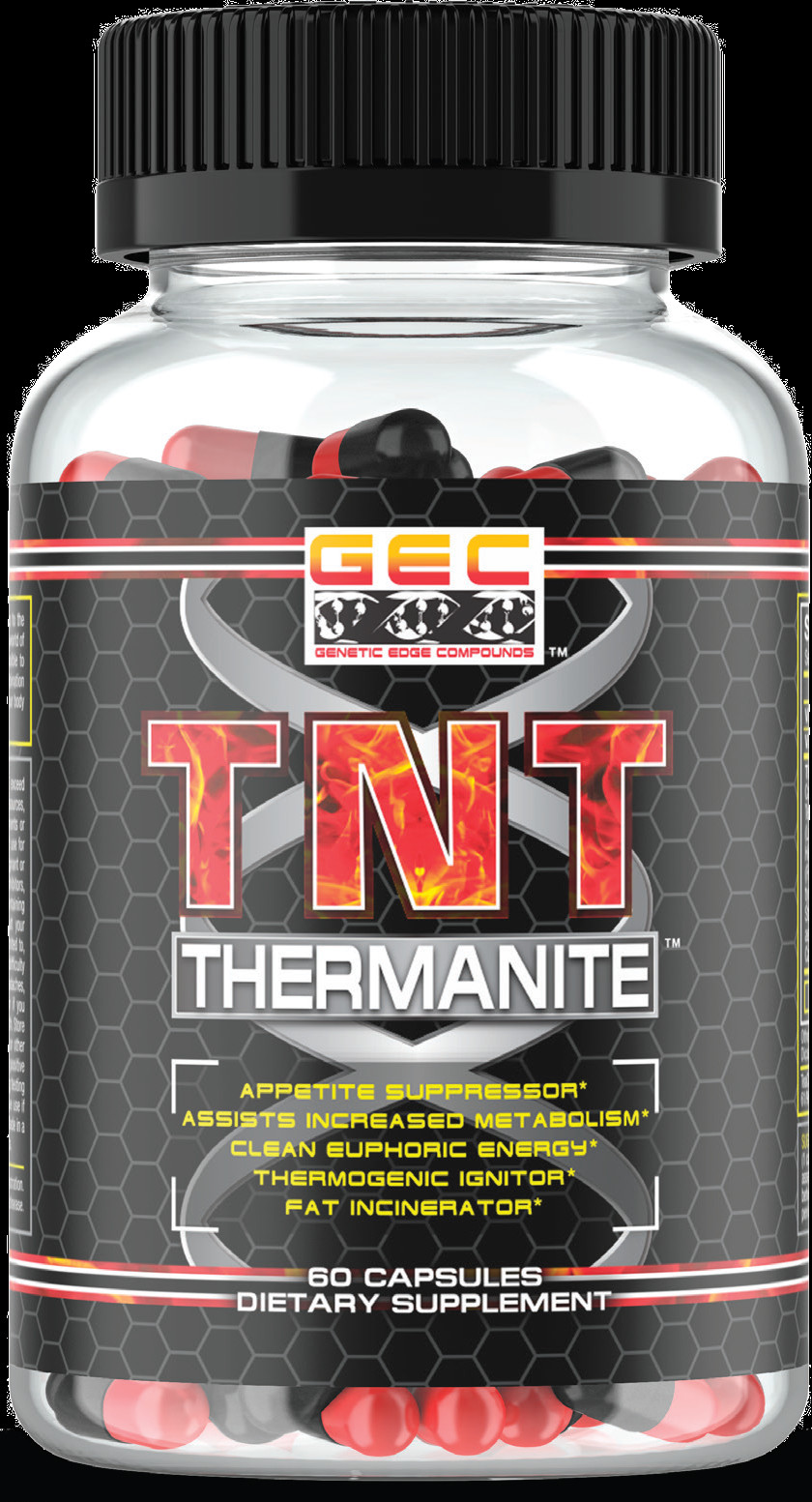 GEC TNT Thermanite 60 Caps Thermogenic Fat Burner Appetite Control Weight Loss