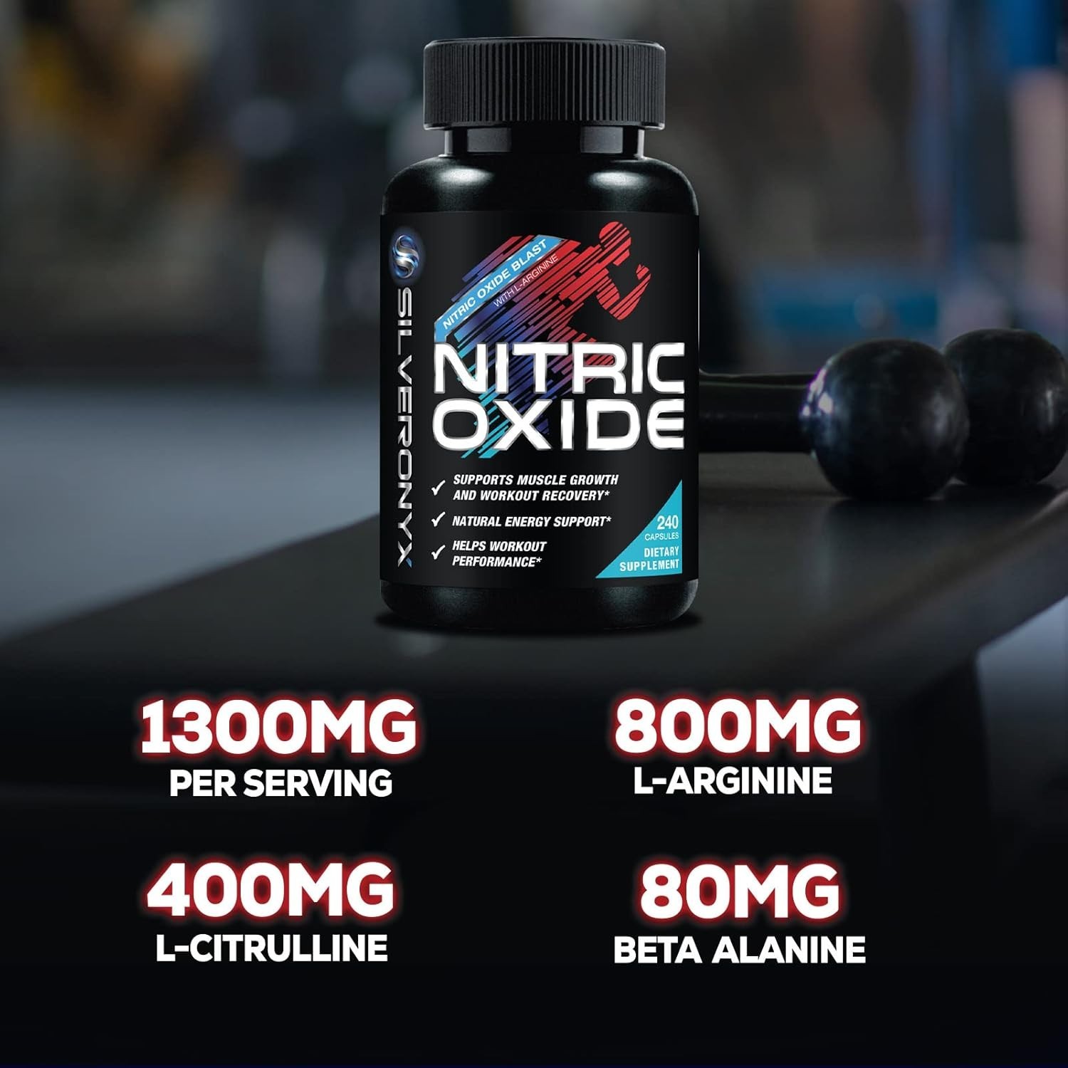 Nitric Oxide Booster 3X Strength L-Arginine Citrulline Alanine Caps