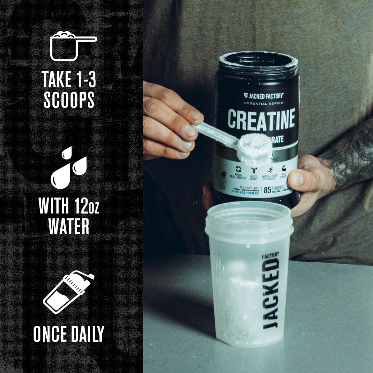 Creatine Monohydrate Powder 20.4 oz (578g) – 5g Daily Creatine Supplement for…