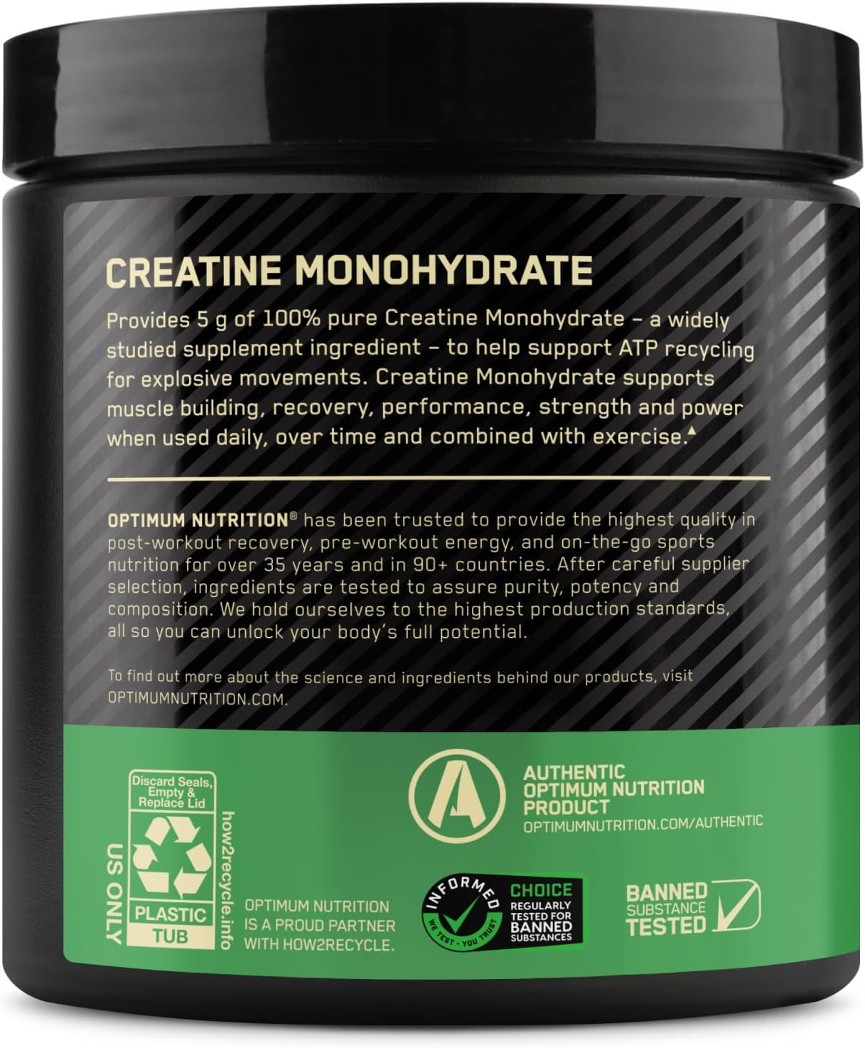 Micronized Creatine Monohydrate Powder, Blueberry Lemonade Creatine, 60 Servings